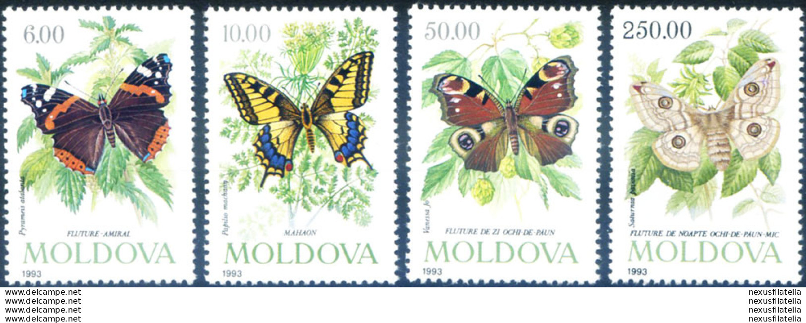 Fauna. Farfalle 1993. - Moldavie