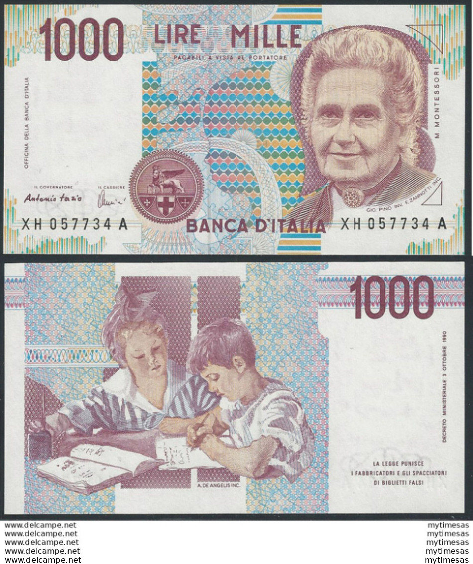 2001 Italia Lire 1.000 Maria Montessori FDS Rif. BI 58Ha Gigante - Andere & Zonder Classificatie