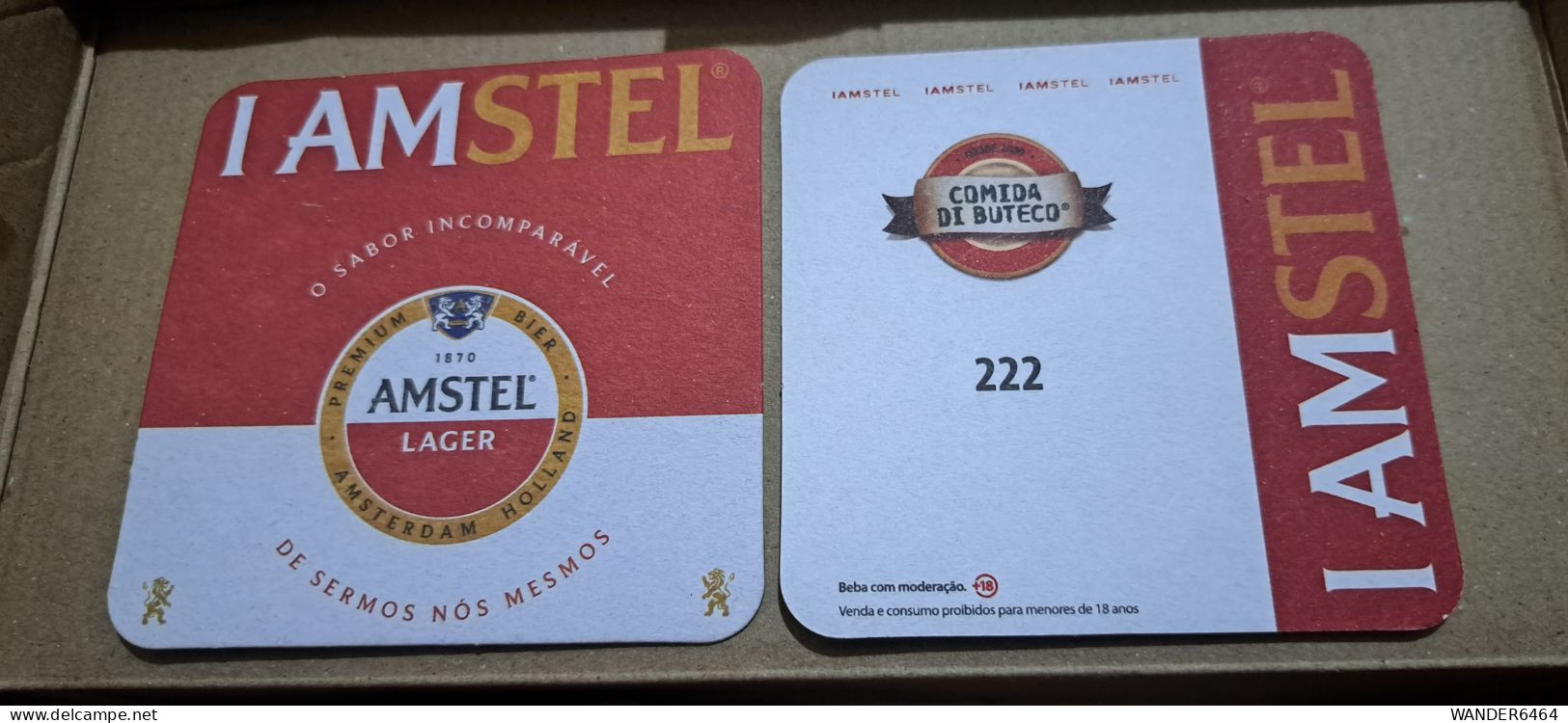 AMSTEL HISTORIC SET BRAZIL BREWERY  BEER  MATS - COASTERS #021  BAR 222 - Bierviltjes
