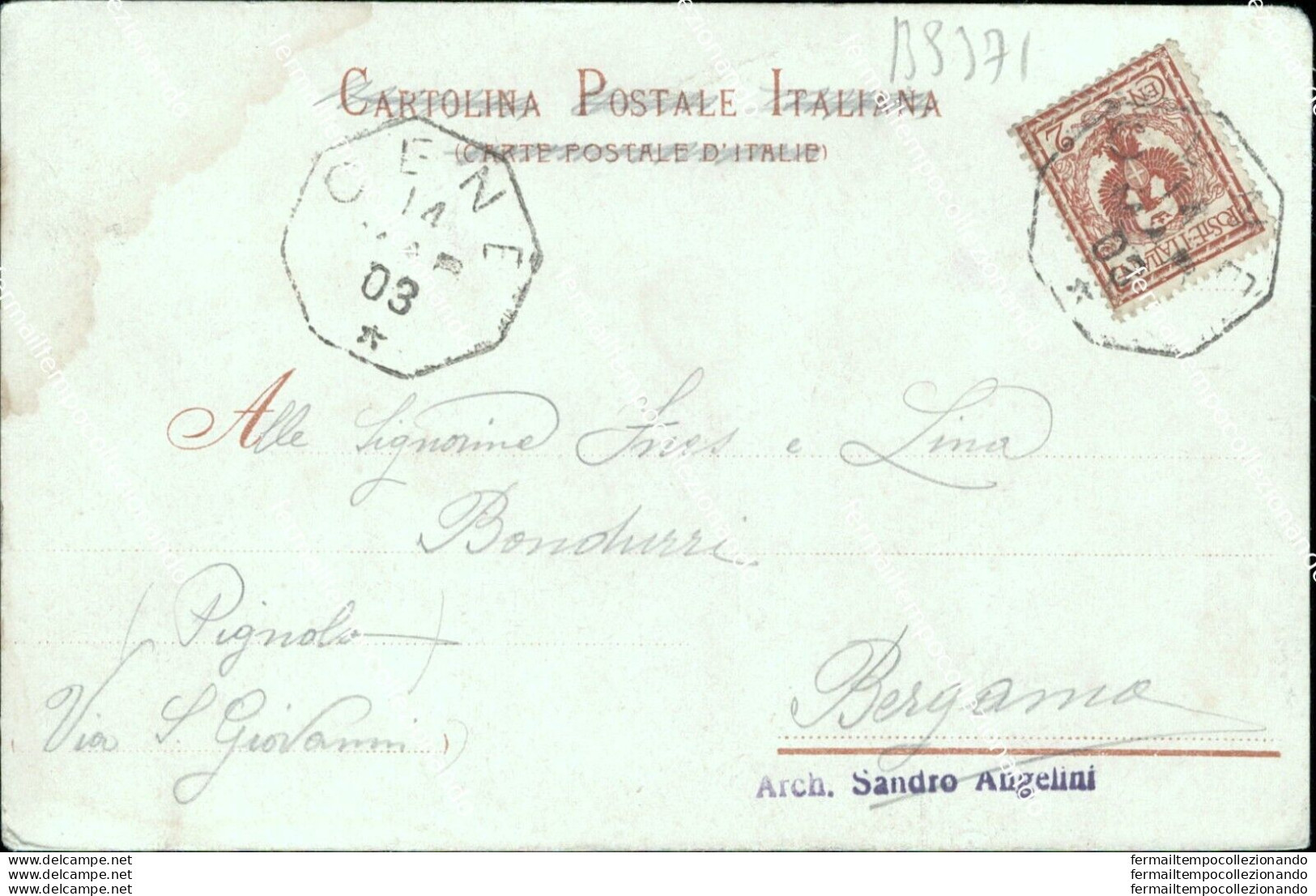 Bs371 Cartolina Valle Seriana Ponte Di Cene 1903 Provincia Di  Bergamo Lombardia - Bergamo