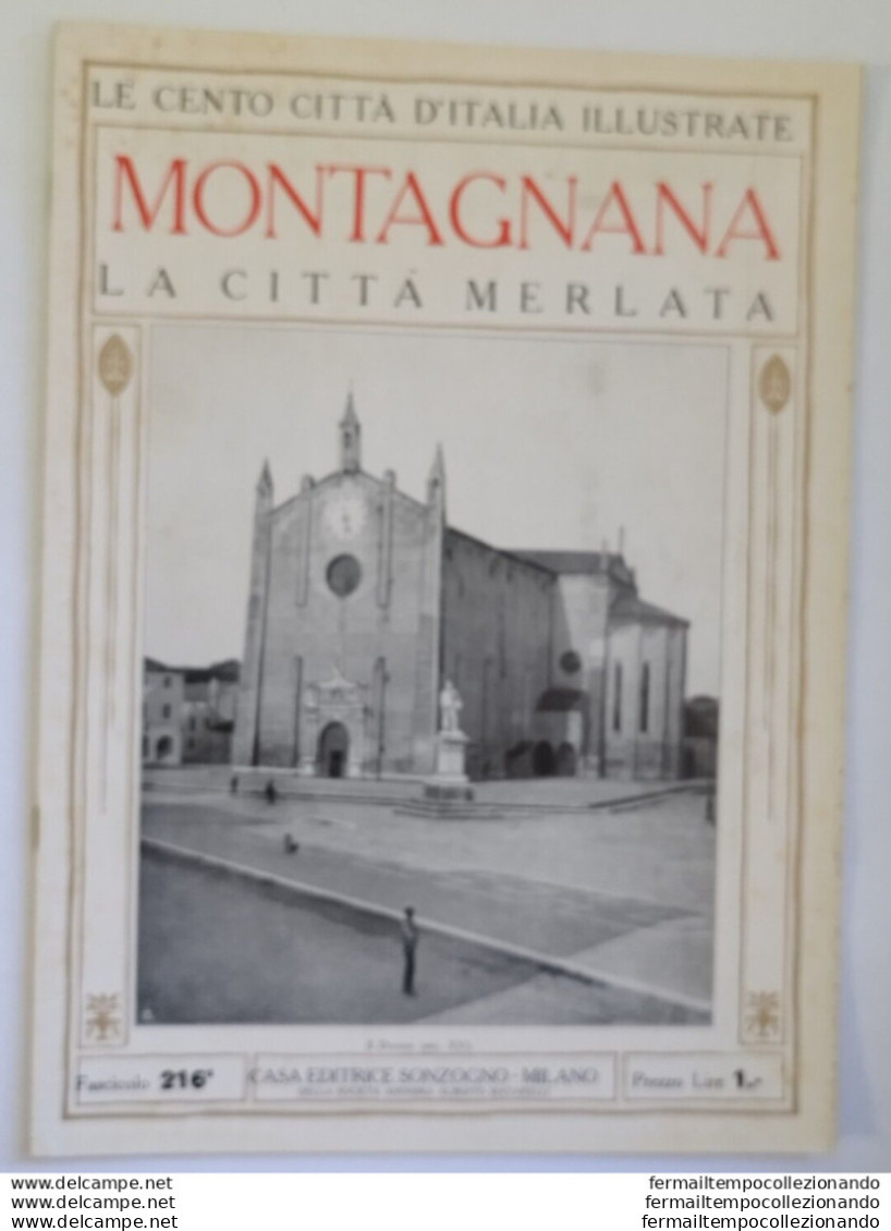 Bi Rivista Illustrata Montagnana Le Cento Citta' D'italia - Zeitschriften & Kataloge