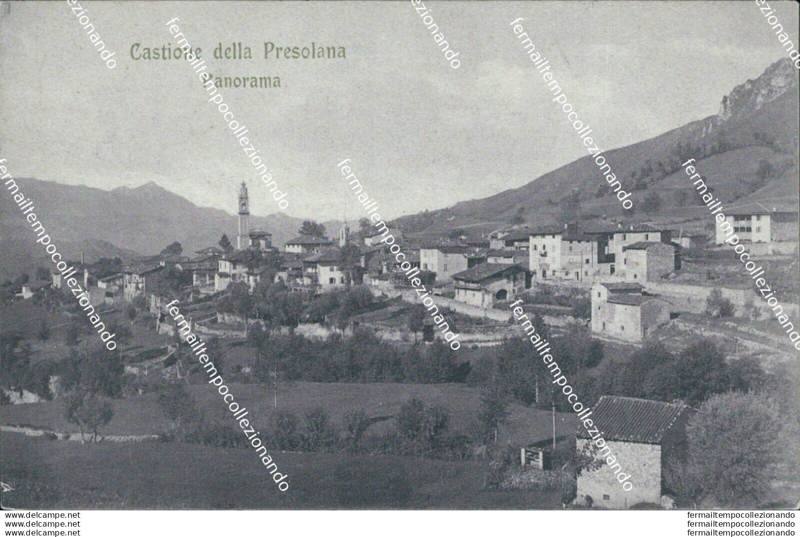 Bs485 Cartolina Castione Della Presolana  Provincia Di Bergamo Lombardia - Bergamo