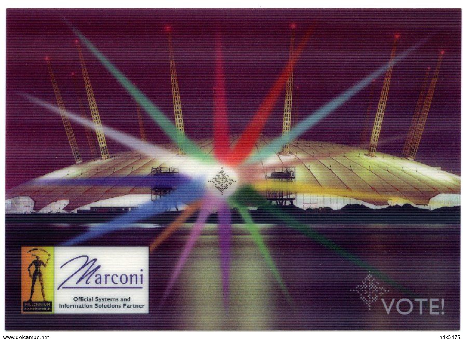 MILLENNIUM DOME EXPERIENCE, LONDON - MARCONI / 3D HOLOGRAM (10 X 15cms Approx.) - River Thames