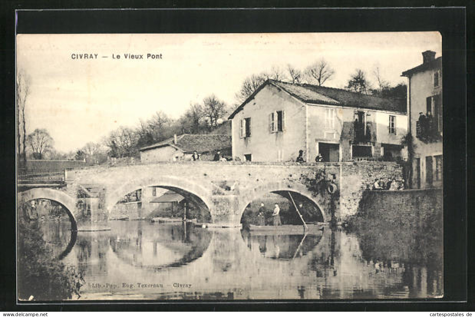 CPA Civray, Le Vieux Pont  - Civray