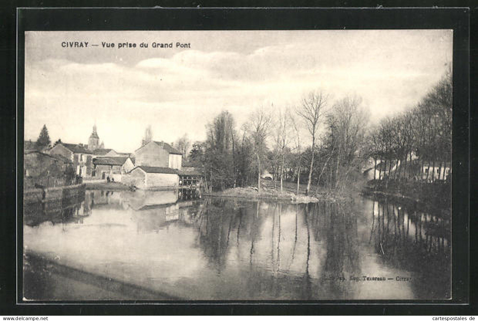 CPA Civray, Vue Prise Du Grand Pont  - Civray