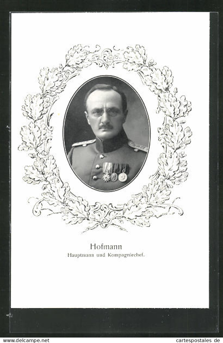 AK Hauptmann Und Kompagniechef Hofmann  - Guerra 1914-18