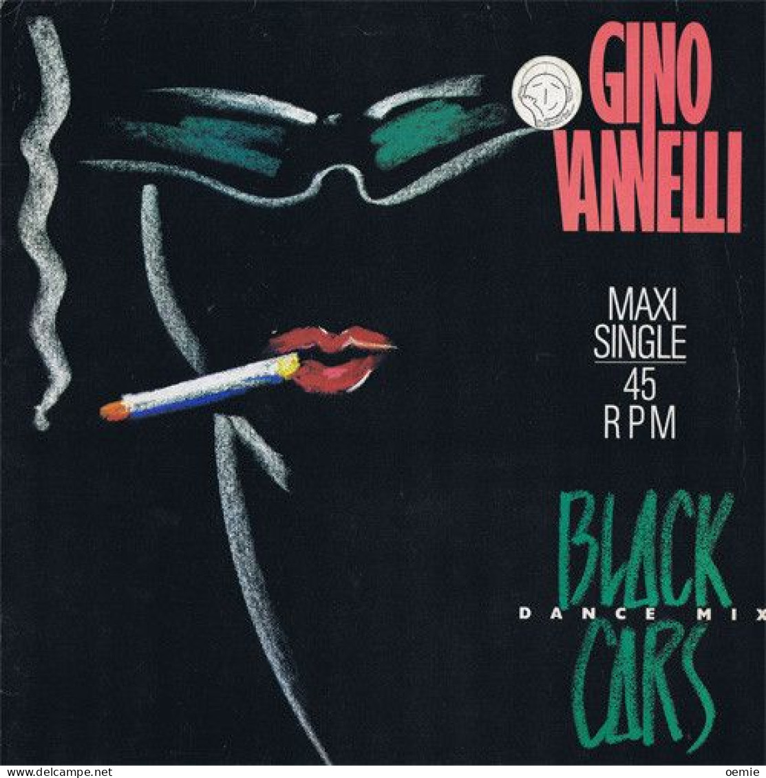 GINO VANELLI   BLACK CARS - 45 T - Maxi-Single