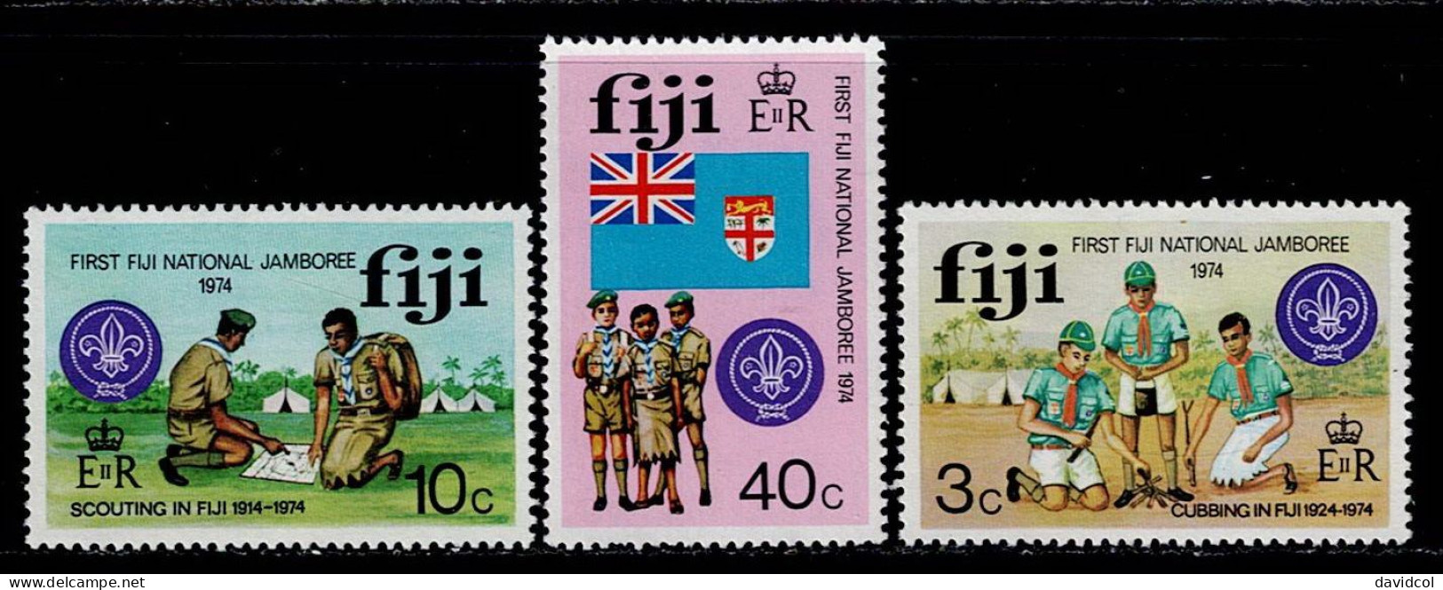 FIJ-01- FIJI - 1974 - MNH -SCOUTS- NATIONAL SCOUT JAMBOREE - Fidji (1970-...)