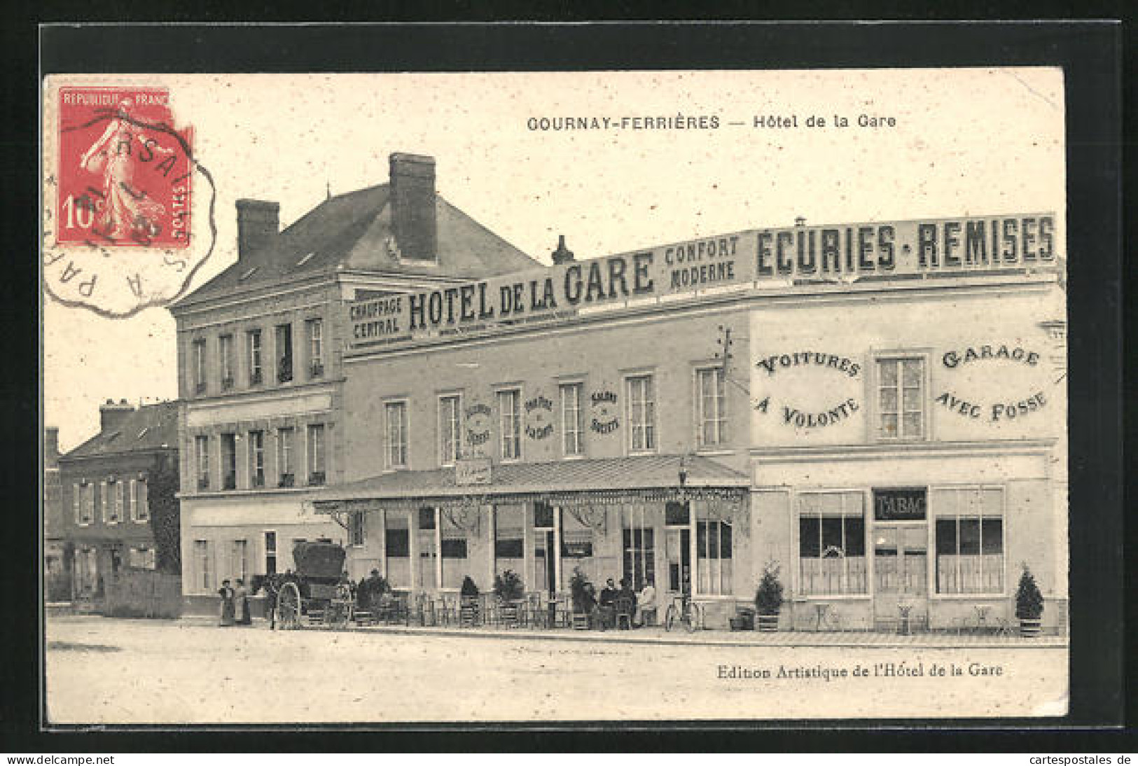 CPA Gournay-Ferrières, Hotel De La Gare  - Sonstige & Ohne Zuordnung