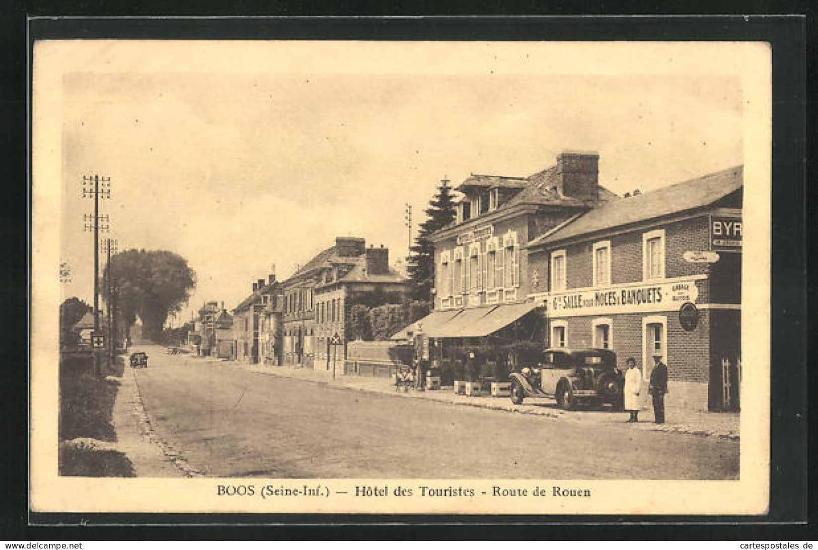 CPA Boos, Hôtel Des Touristes, Route De Rouen  - Rouen