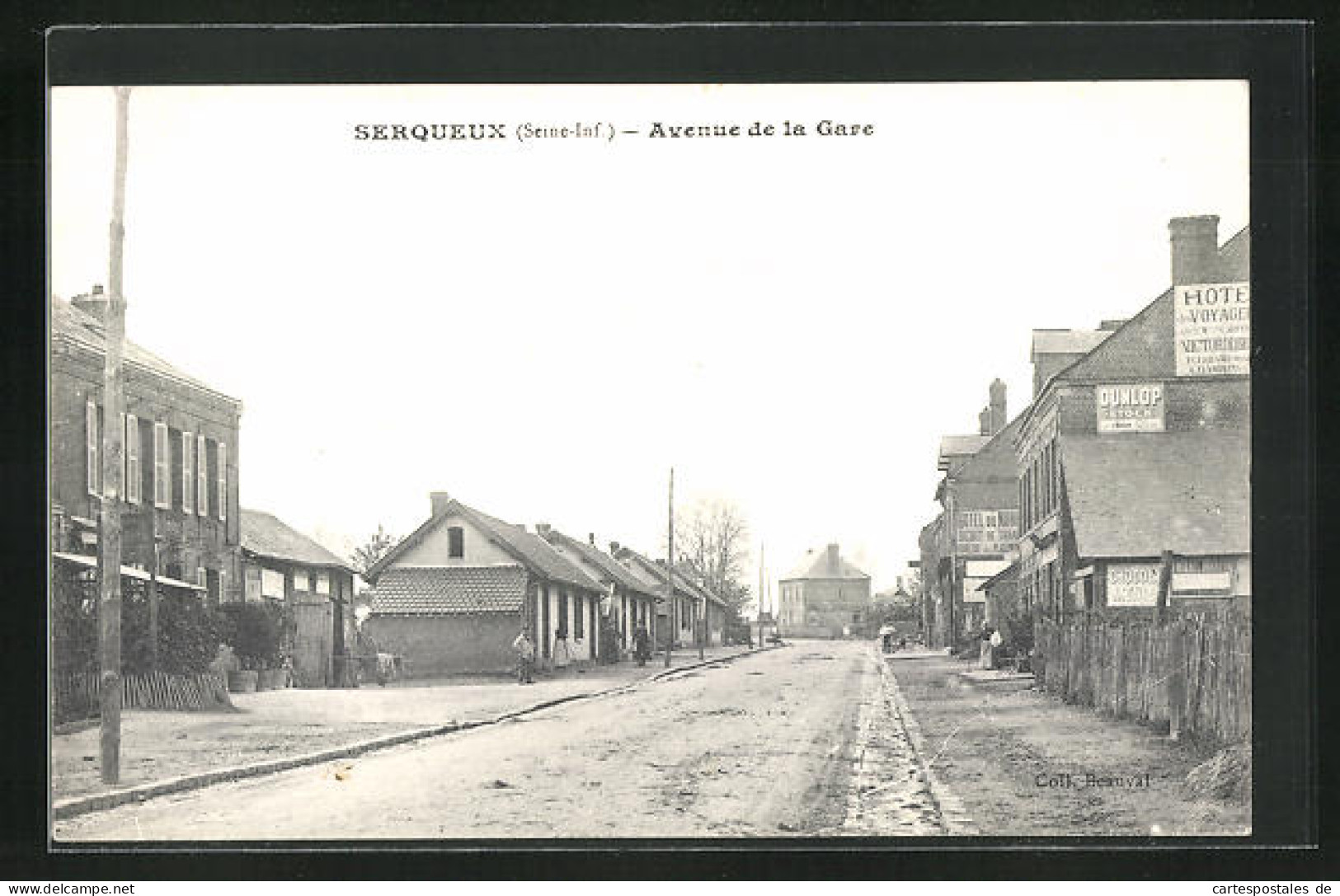 CPA Serqueux, Avenue De La Gare, Vue De La Rue  - Sonstige & Ohne Zuordnung