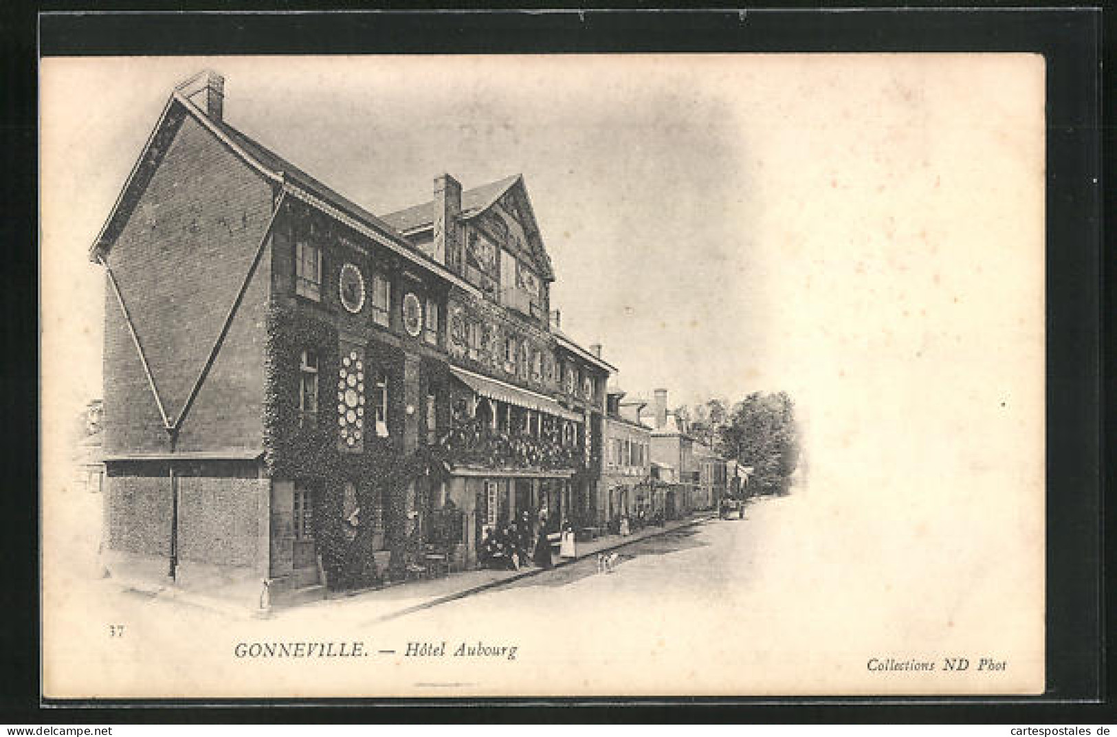 CPA Gonneville,  Vue De Hotel Aubourg  - Sonstige & Ohne Zuordnung