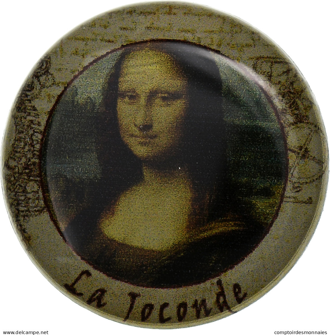 Italie, Jeton, Léonard De Vinci - La Joconde, Nickel, TTB - Other & Unclassified