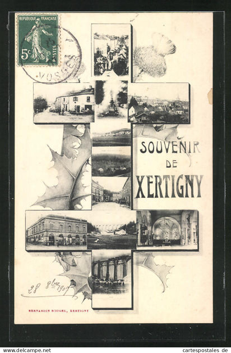 CPA Xertigny, Diverses Vues Du Lieu  - Xertigny