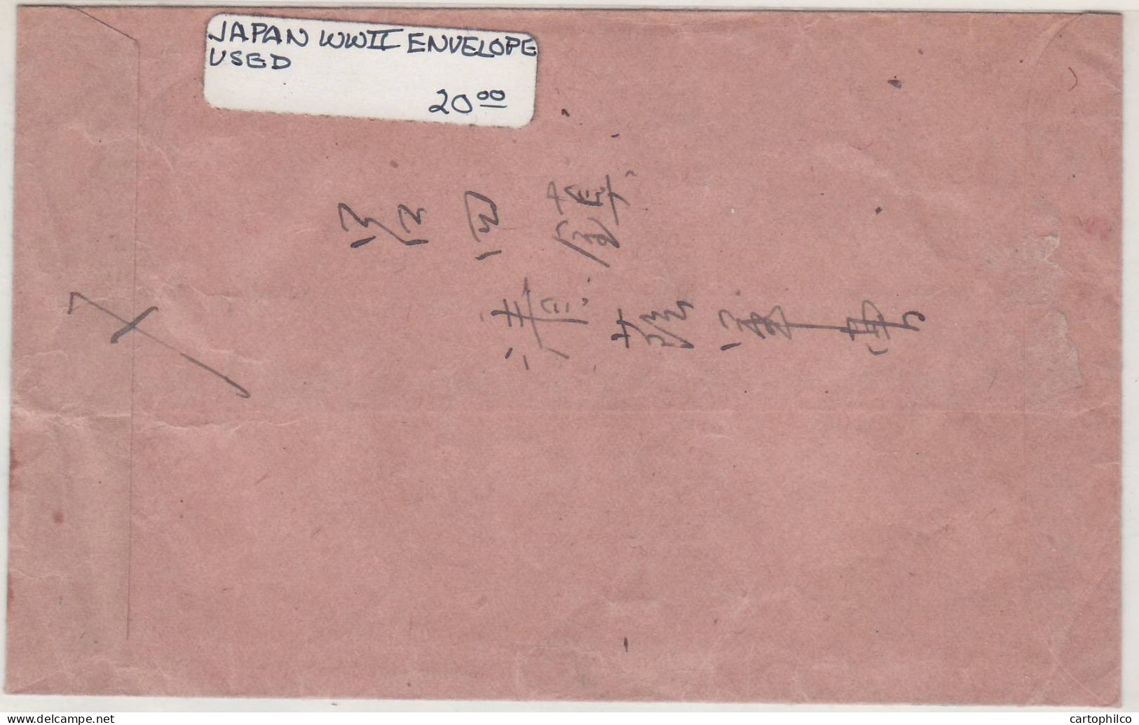Japan WW2 Envelope - Cartas & Documentos