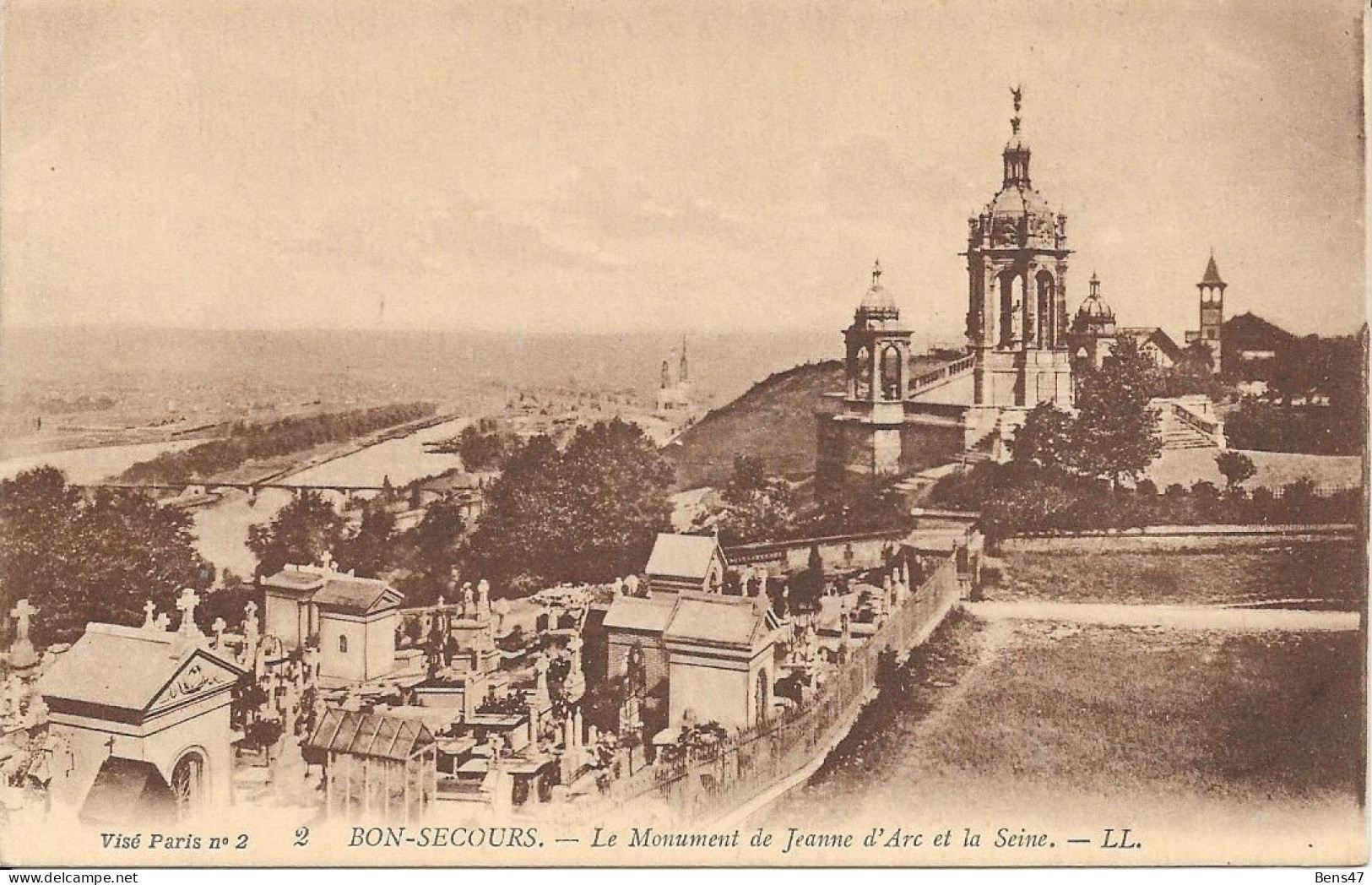 76 Bonsecours Le Monument De Jeanne D'Arc Et La Seine - Bonsecours