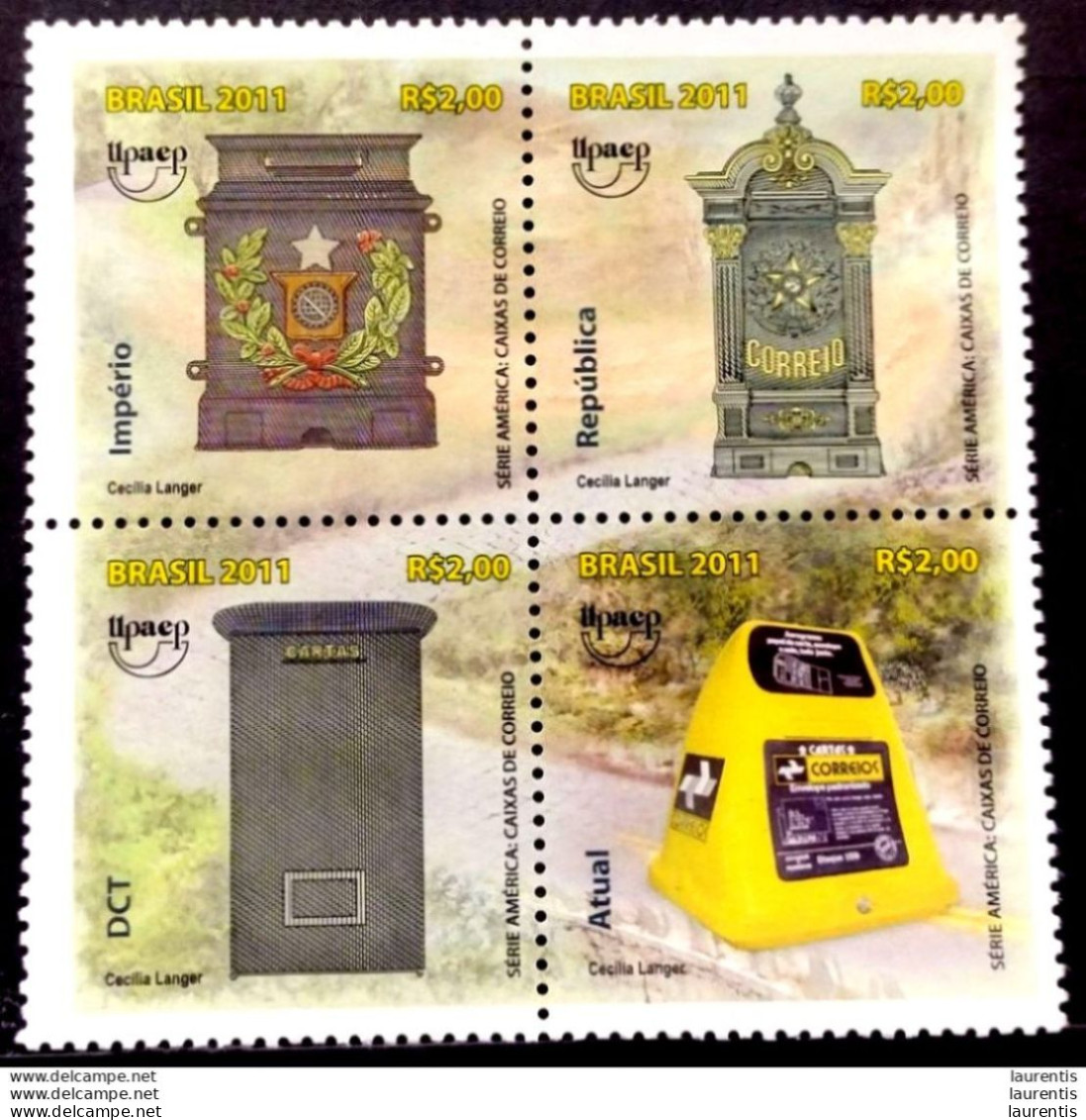 D20716.  Mail Boxes - Boites Aux Lettres - UPAEP - Brasil 2011 - MNH - 2,85 (65-250) - Post