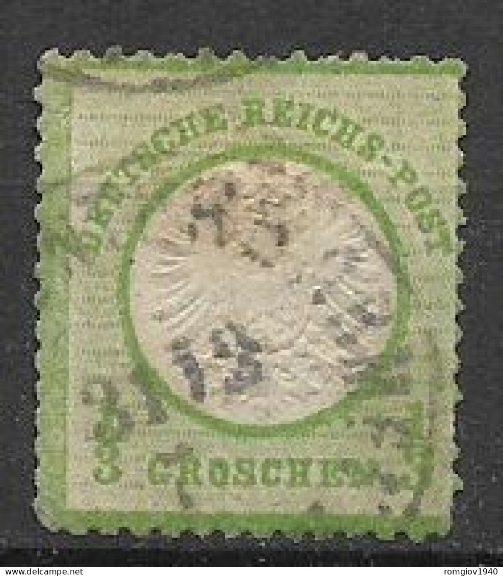 GERMANIA REICH IMPERO 1872 GRANDE SCUDO SULL' AQUILA  UNIF.14  USATO VF - Usati