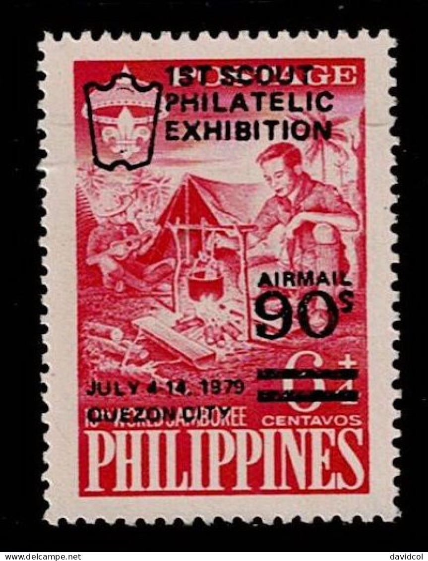 FIL-01- PHILIPPINES - 1979 - MNH -SCOUTS- 1ST SCOUT PHILATELIC EXHIBITION - Philippinen