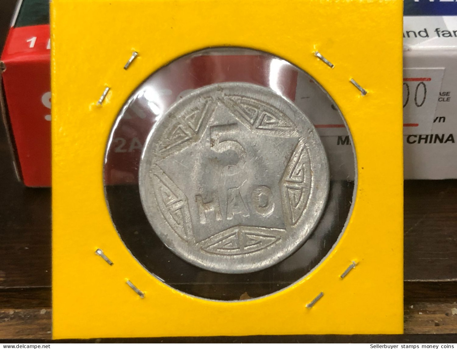 VIET-NAM DAN-CHU CONG-HOA-aluminium-KM#2.1 1946 5 Hao(coins Error Print Frost Post  Font)-1 Pcs- Xf No 24 - Viêt-Nam