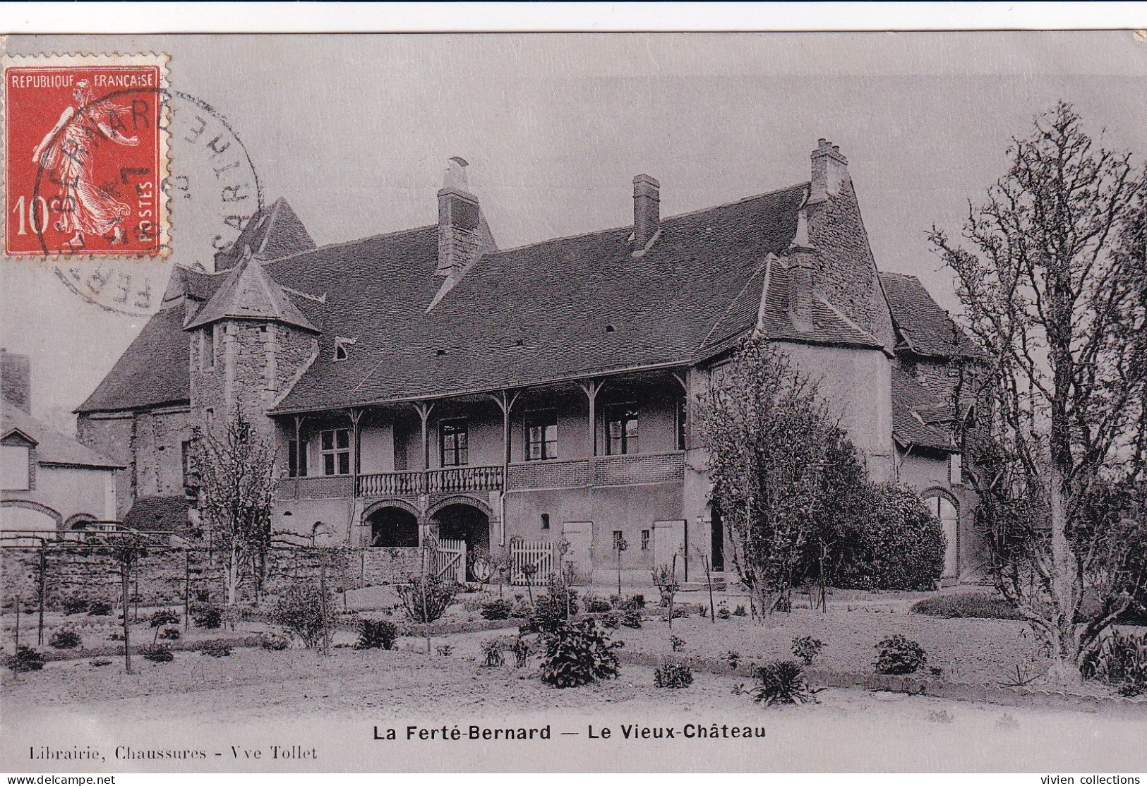La Ferte Bernard (72 Sarthe) Le Vieux Château - édit. Librairie Vve Tollet (carte Glacée Type Carte Photo) - La Ferte Bernard