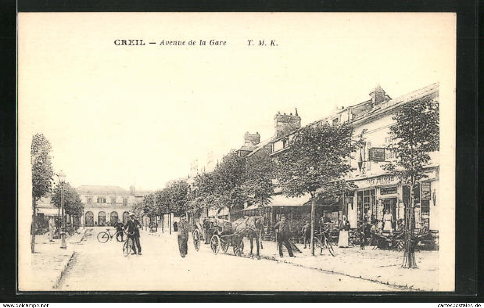 CPA Creil, Avenue De La Gare  - Creil