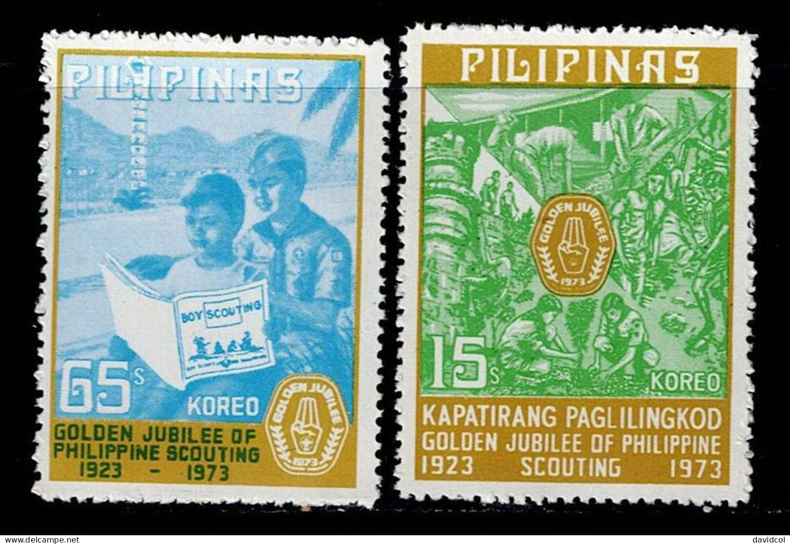 FIL-04- PHILIPPINES - 1973 - MNH -SCOUTS- GOLDEN JUBILEE OF PHILIPPINE SCOUTING - Philippines