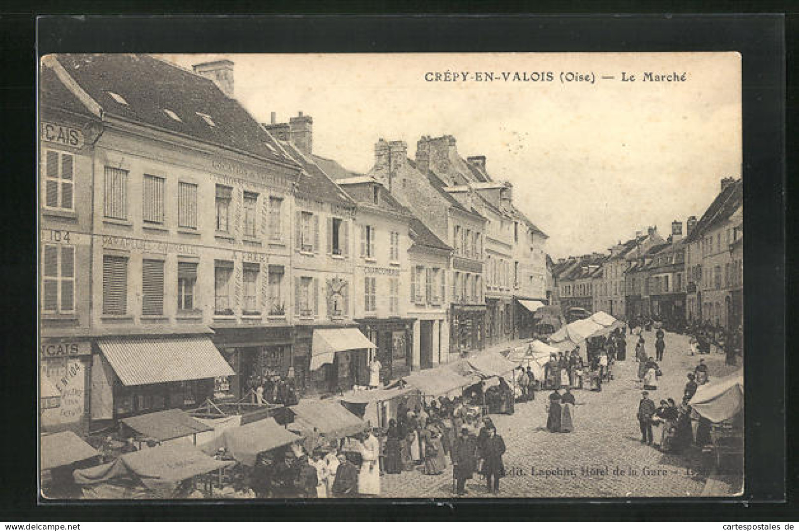 CPA Crépy-en-Valois, Le Marché, Markt  - Sonstige & Ohne Zuordnung