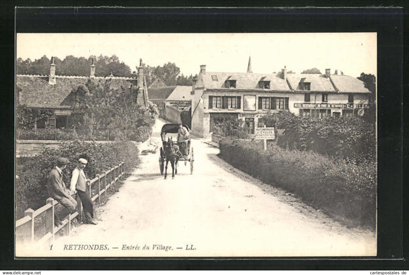 CPA Rethondes, Entrée Du Village, Hotel-Restaurant Du Pont  - Rethondes