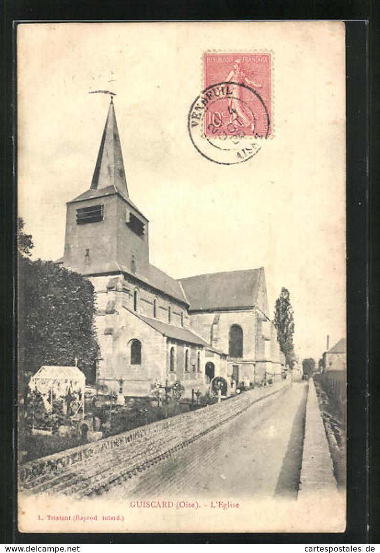 CPA Guiscard, L`Eglise  - Guiscard