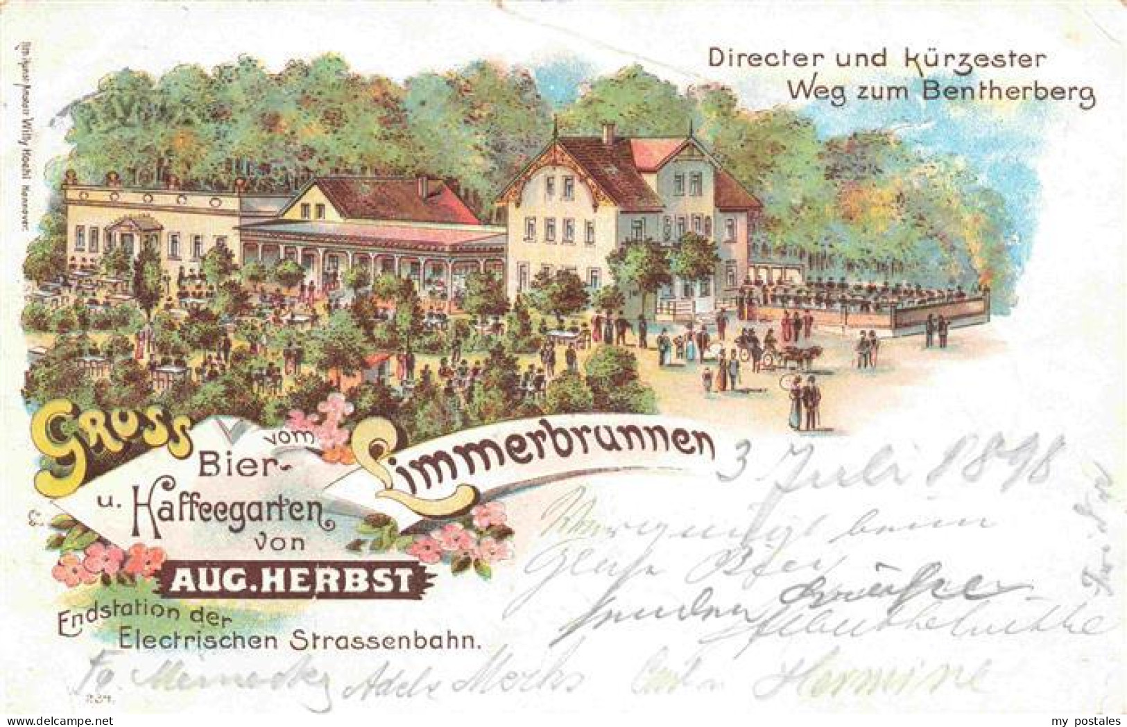 73974344 Limmerbrunnen_Hannover Bier- Und Kaffeegarten Aug. Herbst Deutsche Reic - Hannover