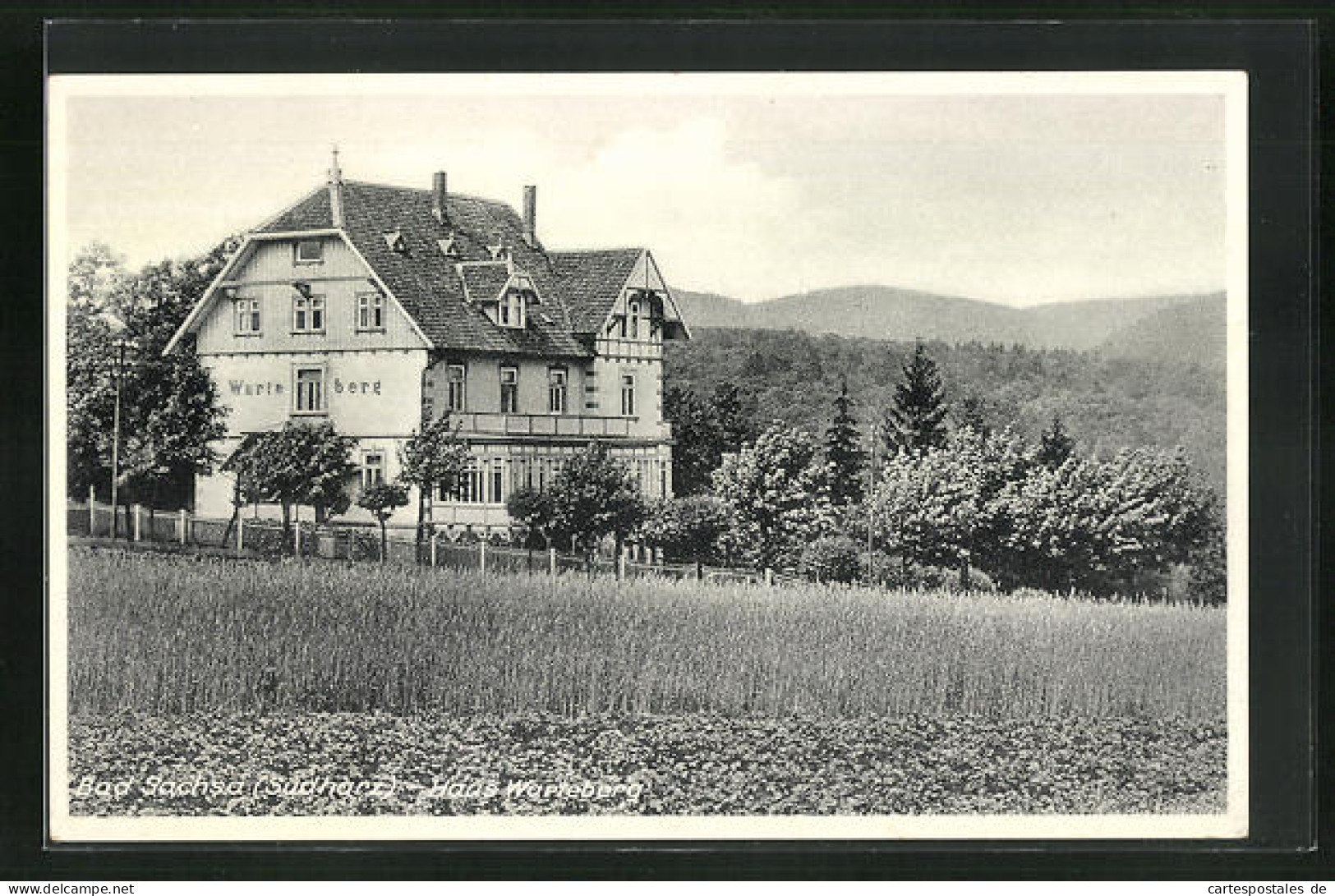 AK Bad Sachsa / Südharz, Hotel Haus Warteberg  - Bad Sachsa