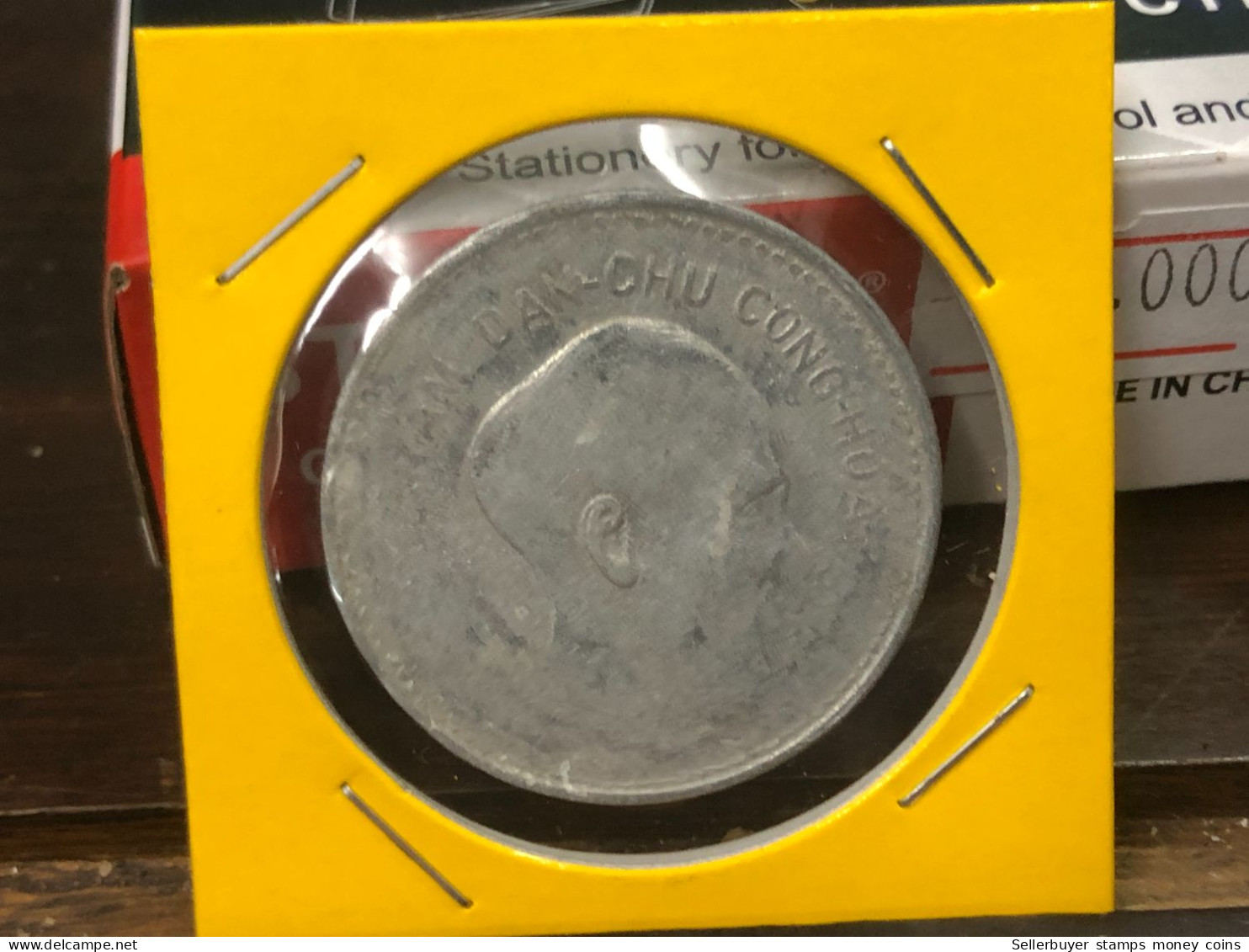 VIET-NAM DAN-CHU CONG-HOA-aluminium-KM#3 1946 1 Dong-(coins Error Print Post Font Backside And 2 Pm)38 No -1 Pcs- Xf - Viêt-Nam
