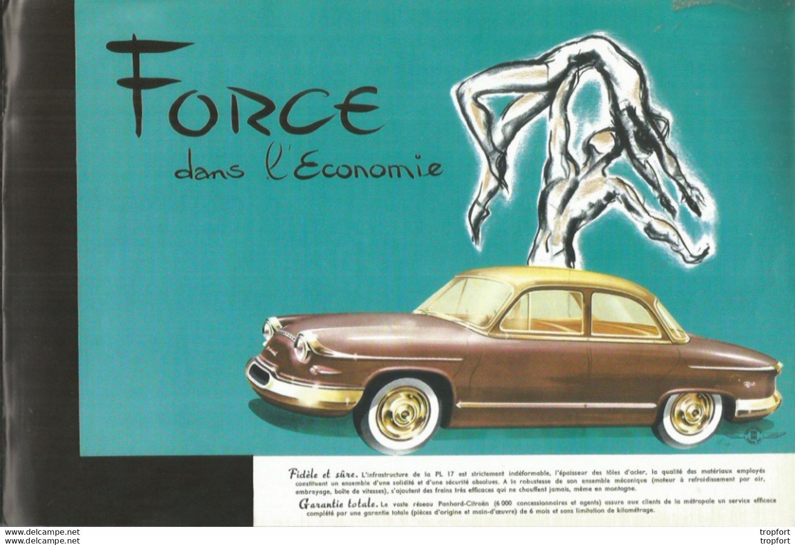 AT / Revue Ancienne PUBLICITAIRE Technique AUTOMOBILE Elégance PANHARD Voiture Sport Auto Fac Similé Collection - Publicités