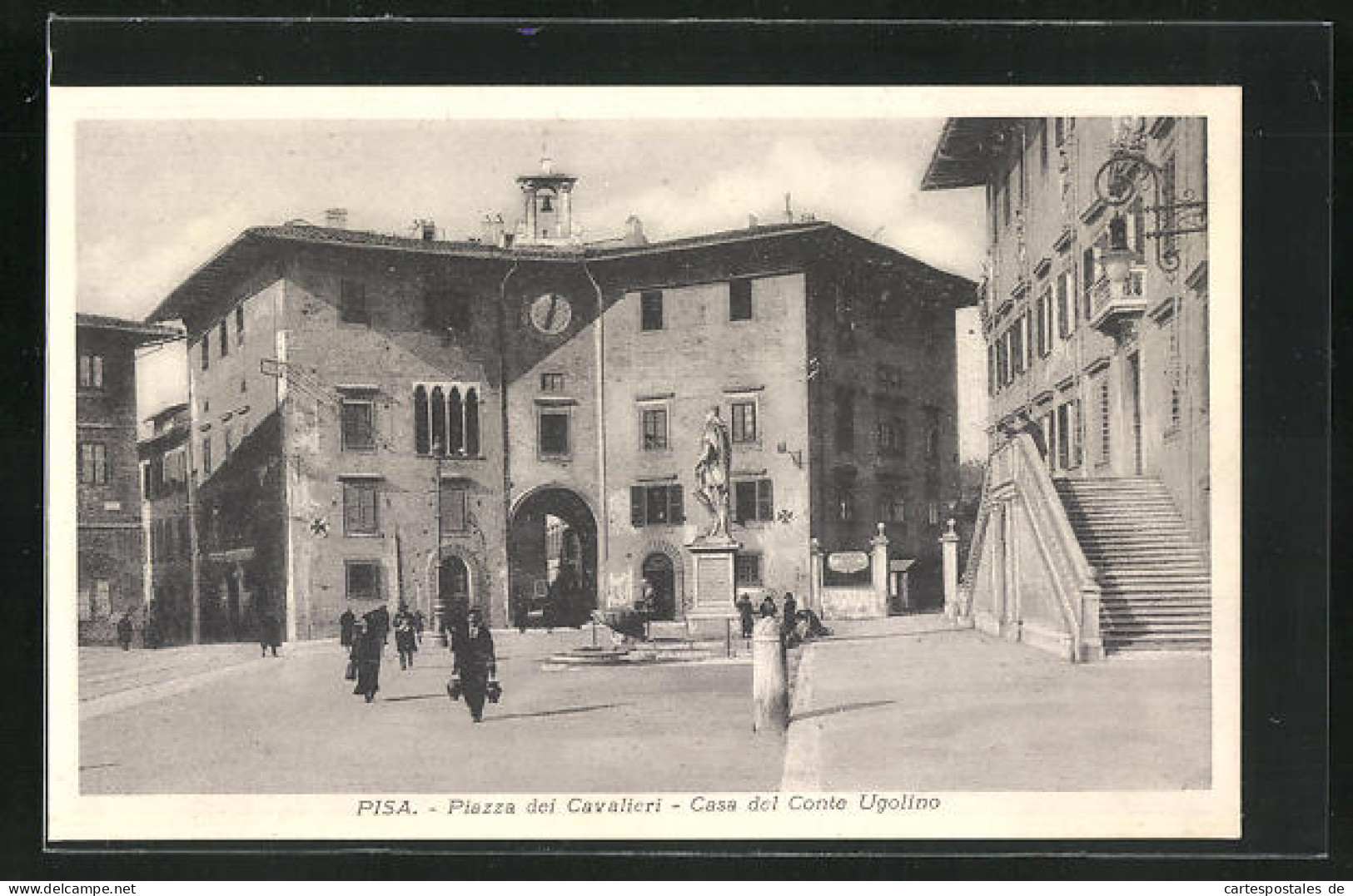 Cartolina Pisa, Piazza Dei Cavalieri - Casa Del Conte Ugolino  - Pisa