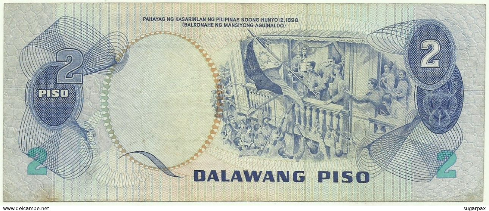 Philippines - 2 Piso - ND ( 1970s ) - Pick 152 - Sign. 8 - Serie NT - ANG BAGONG LIPUNAN ( 1974 - 1985 ) - Filipinas