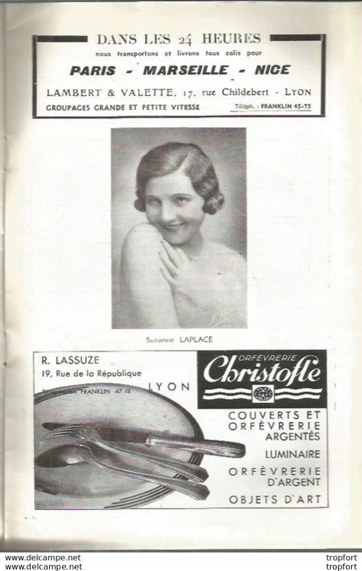 M11 Cpa / Old Theazer Program / Programme Théatre LYON Laplace MONY DOLL Reda-caire 3 Clements PUB PANHARD Davray - Programme