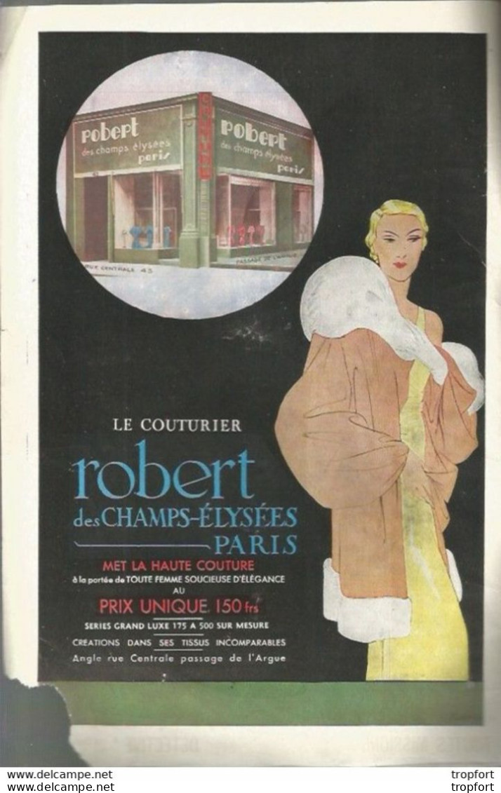 B1 / Old Theater Program // PROGRAMME Théâtre Opéra LA CHAUVE SOURIS LYON 1934 Pub Panhard Levassor - Programmes