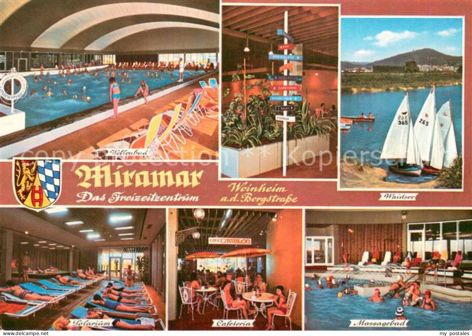 73755236 Weinheim Bergstrasse Miramar Freizeitzentrum Wellenbad Waidsee Solarium - Weinheim