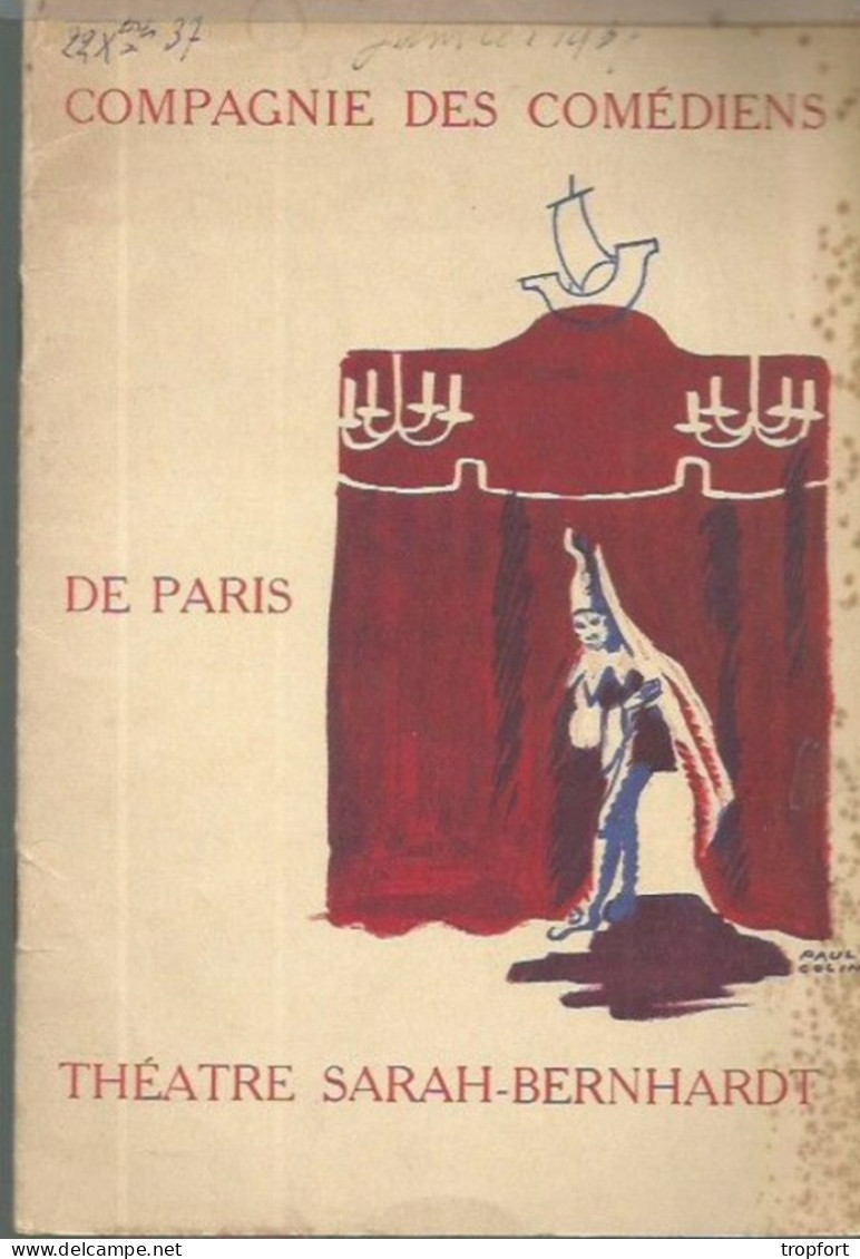 RT / Vintage Old French Theater Program / Programme Théâtre PAVLOSKA Moliere Publicités PANHARD / PIKINA - Programme