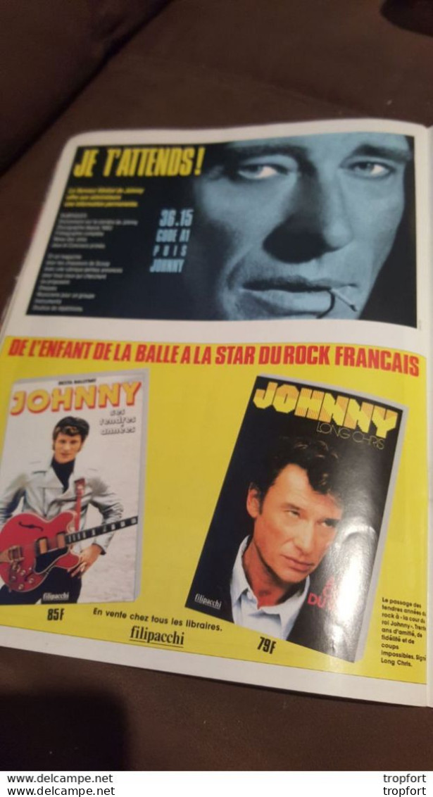 SUPERBE Programme JOHNNY HALLYDAY 1987 Star chanson chanteur smeth