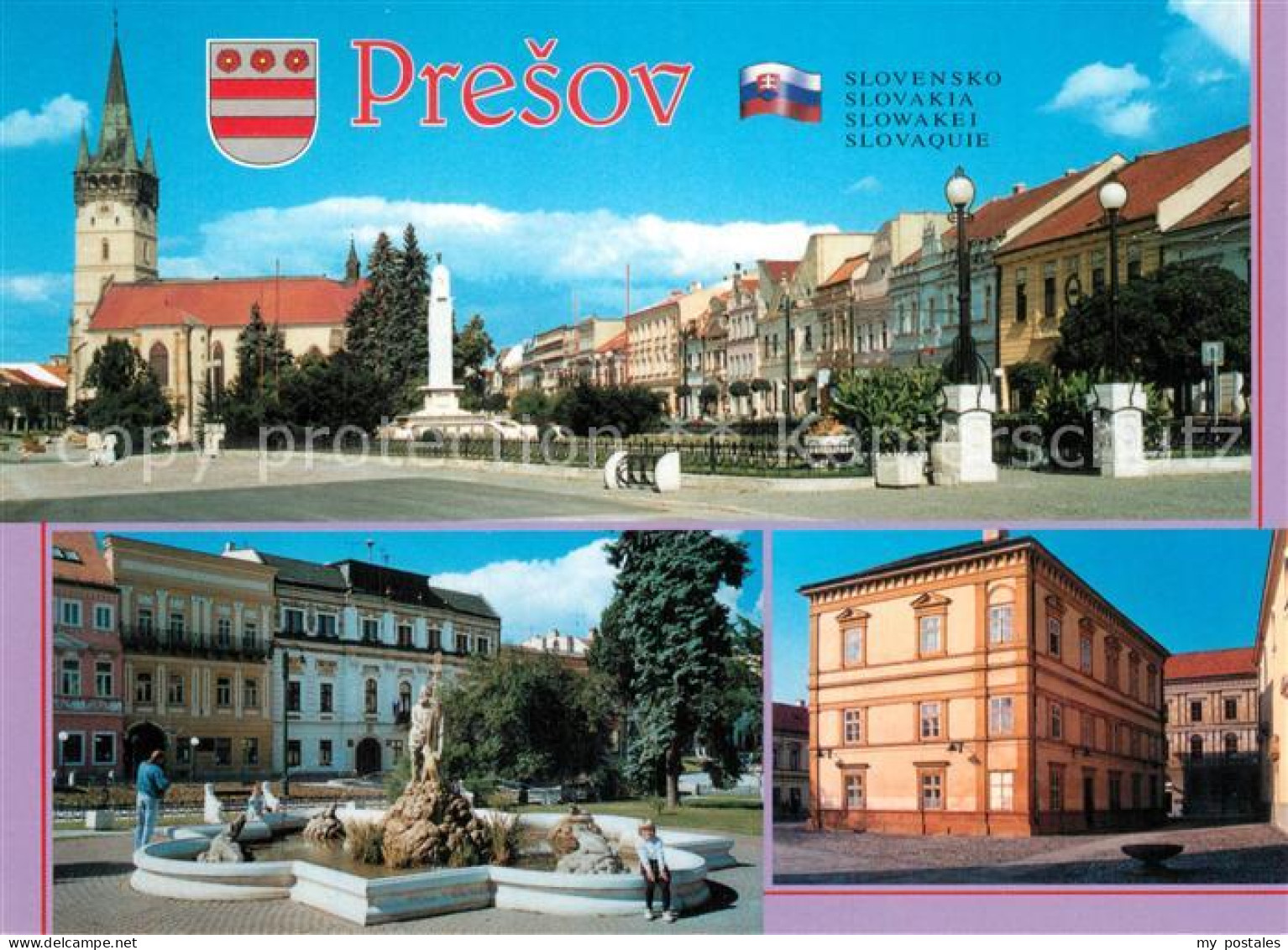 73598558 Presov Eperjes Jadro Mesta Neptunova Fontana Okresna Kniznica Presov Ep - Slovaquie