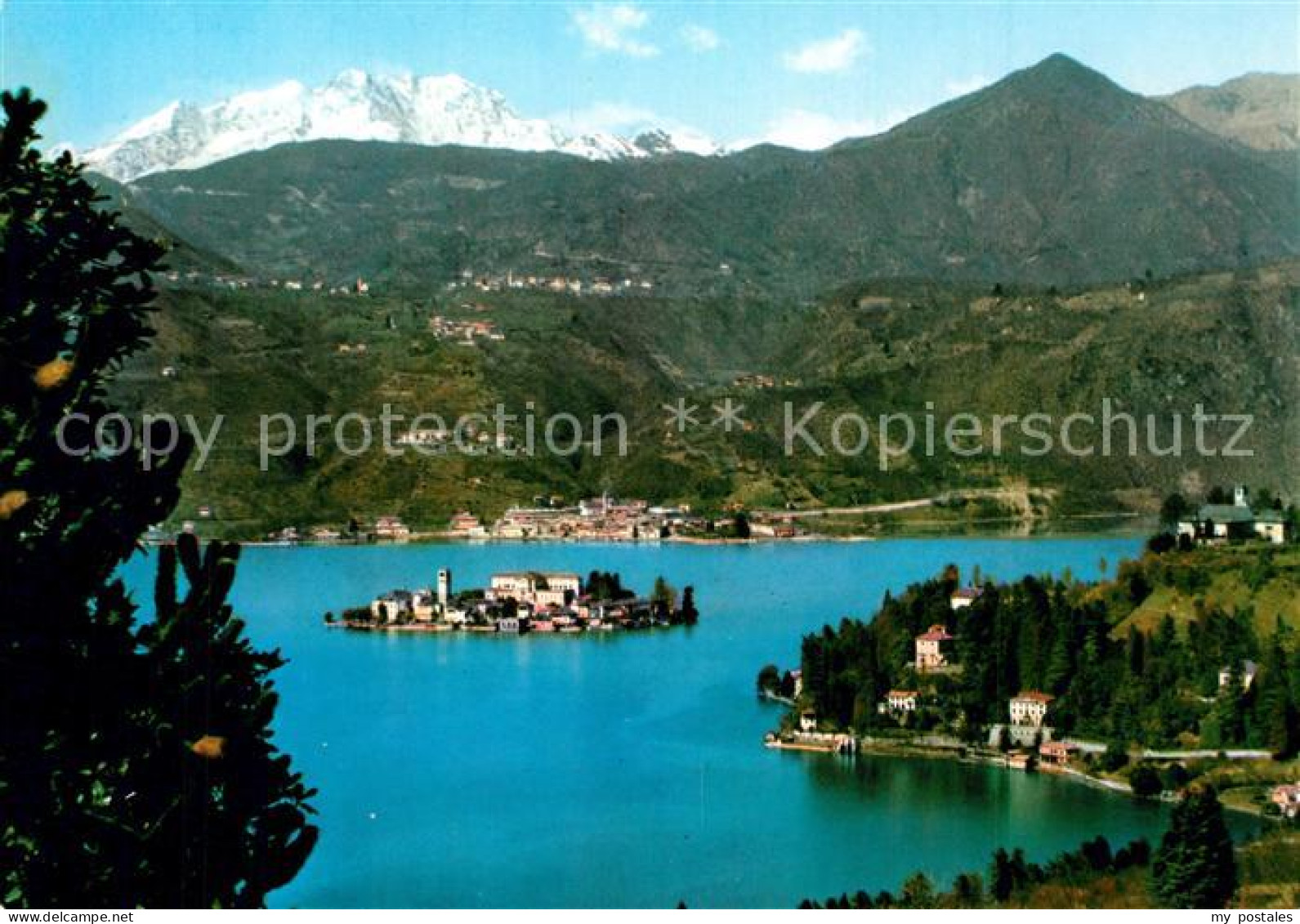 73598281 Lago D Orta Isola E Orta San Giulio Sullo Sfondo Il Monte Rosa Alpi Lag - Andere & Zonder Classificatie