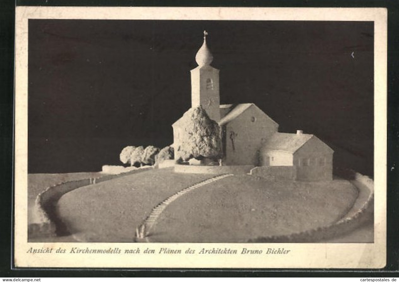 AK Bad Wiessee, Model Der Ev. Kirche Auf Dem Kirschbaumhügel  - Bad Wiessee