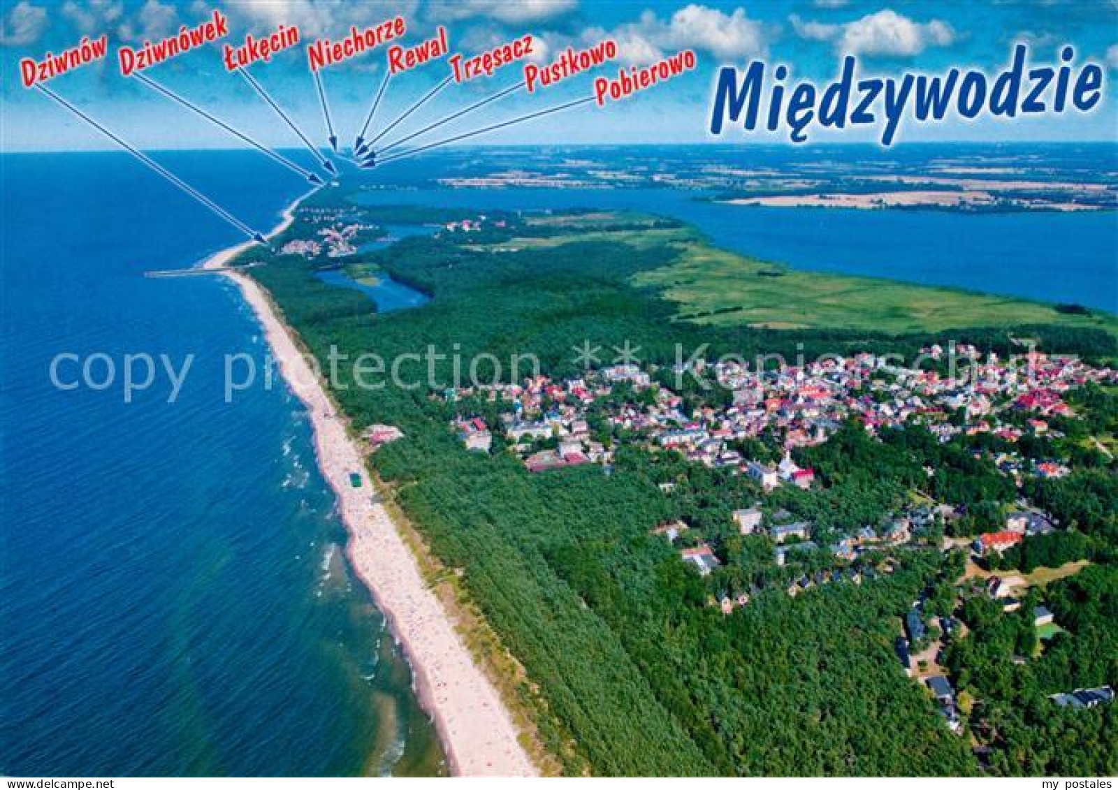73597143 Miedzywodzie Fliegeraufnahme Miedzywodzie - Pologne