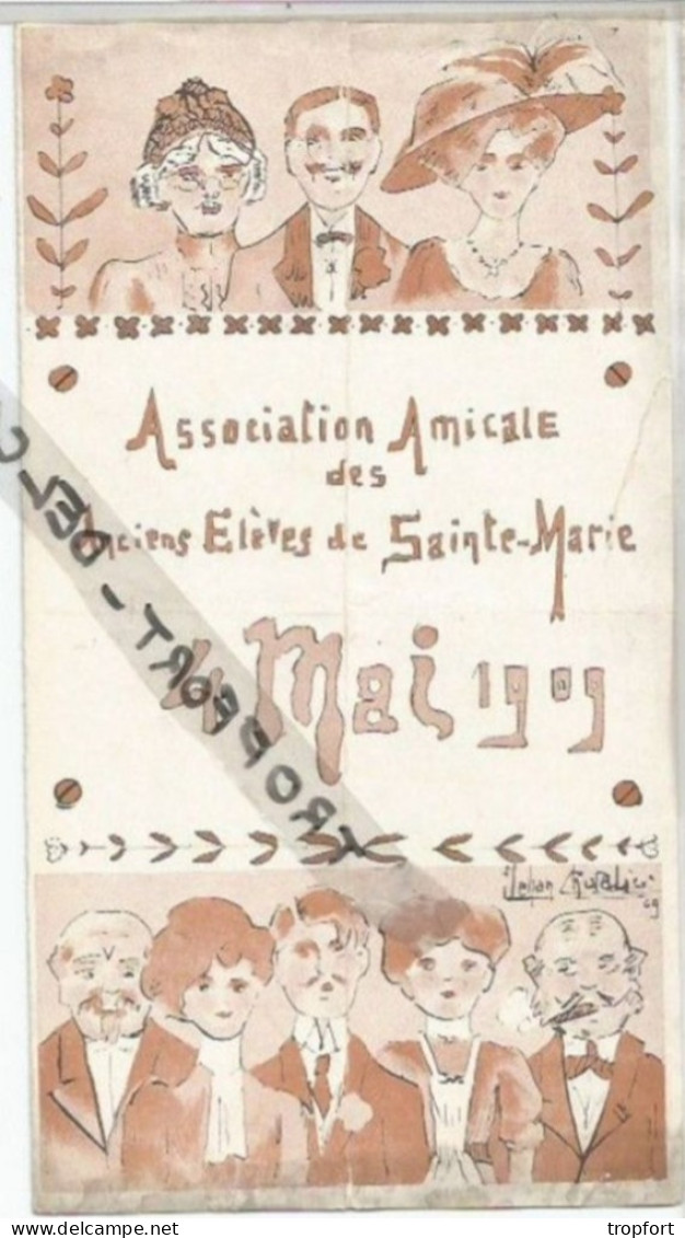 PG / Rare PROGRAMME 1909  Association AMICALE Des Anciens Elites De SAINT MARIE  DOCTEUR // O.A.C - Programs