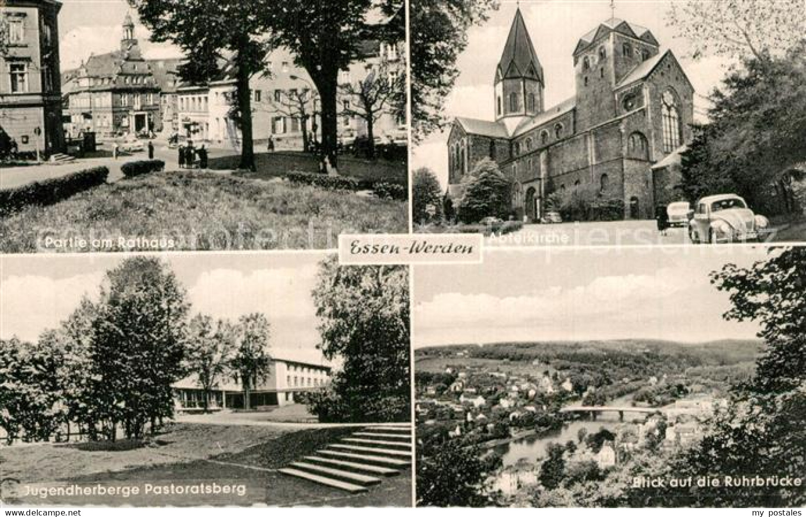 73596932 Werden Ruhr Rathaus Abteikirche Jugendherberge Pastoralsberg Ruhrbrueck - Essen