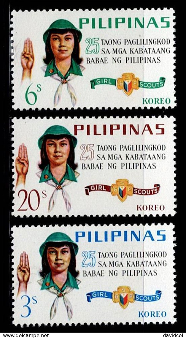 FIL-16- PHILIPPINES - 1966 - MNH -SCOUTS- GIRLS SCOUTS 25TH ANNIVERSARY - Filippine