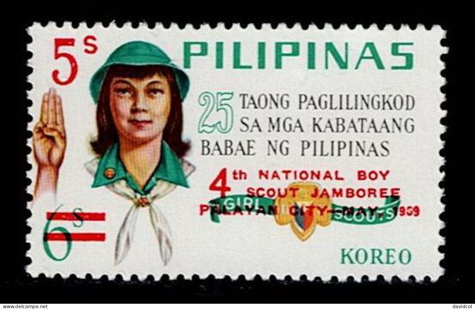 FIL-17- PHILIPPINES - 1969 - MNH -SCOUTS- 4TH NATIONAL BOY SCOUT JAMBOREE - Filipinas