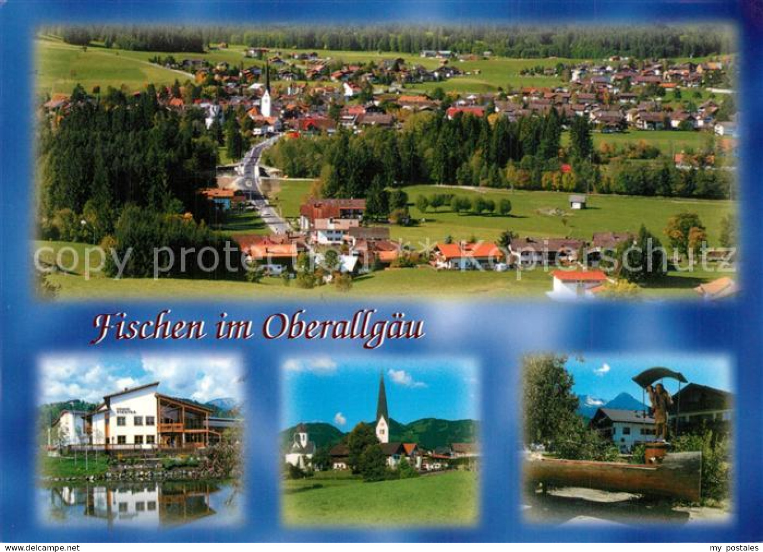 73596736 Fischen Allgaeu Panorama Hotel Kirche Brunnen Fischen Allgaeu - Fischen